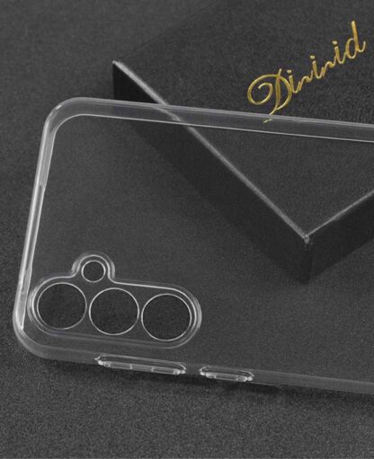 Samsung Galaxy A55 Gummi Case Schutzhülle mit Kameraschutz – Transparent - Image 2