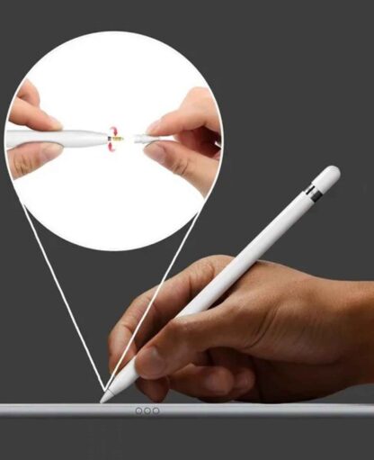Apple Pencil (1. & 2. Gen. / Pro) Ersatz Spitze iPad Pro Stylus Touch Pen – Weiss - Image 2