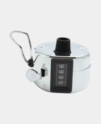 Metall Einhand Schritt Zähler Counter Klicker, Silber - Image 2
