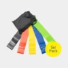 Gummi Fitness Übungsbänder, Gymnastikbänder für Training/Yoga, 5 Stk.
