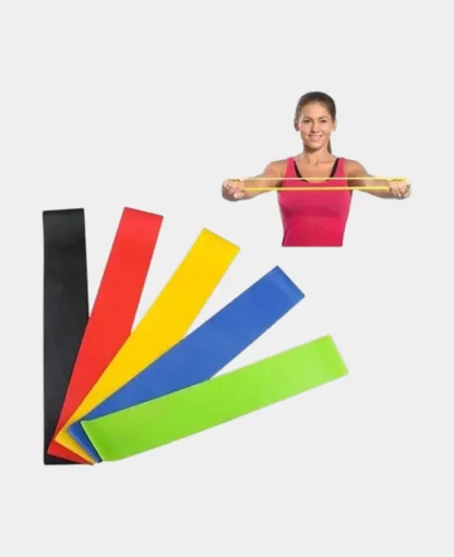 Gummi Fitness Übungsbänder, Gymnastikbänder für Training/Yoga, 5 Stk. - Image 2