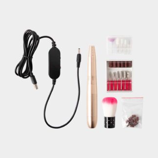 12in1 Elektrische USB Nagelfräse Nagelpflege Maniküre Pediküre Set, Rosa