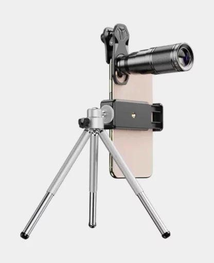 4in1 Smartphone Alu Kamera Teleskop Objektiv für Smartphone mit Stativ - Image 2