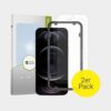 iPhone 12 / iPhone 12 Pro Panzer Glas Display + Montagerahmen, 2 Stk.