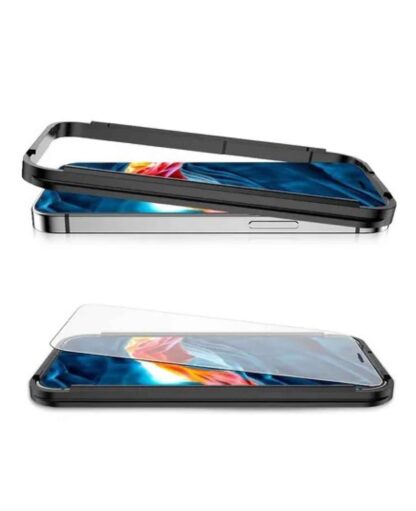 iPhone 12 / iPhone 12 Pro Panzer Glas Display + Montagerahmen, 2 Stk. - Image 2