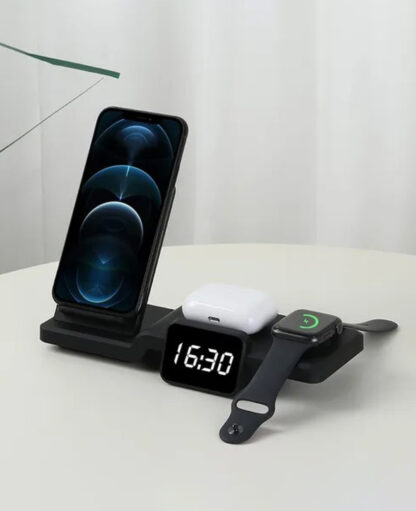 4in1 Apple Watch / Smartphone / AirPods Qi Fast Charging Ladegerät Ständer - Image 2