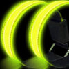 Aufladbares USB Leuchtarmband für Kinder / Erwachsene zum Sport / Joggen / Radfahren (28-32cm) – Neon Gelb