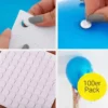 Ballon Klebepunkte Doppelseitiger Kleber für Luftballons, Ø14mm, 100 Stk.