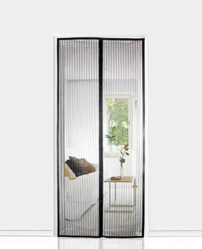 Magnetischer Tür Insektenschutz Fliegenvorhang, 140x240cm – Schwarz