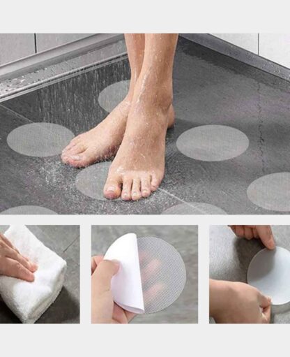 Selbstklebendes Anti-Rutsch Pad Sticker für Dusche, Ø10cm, 21-tlg