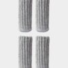 (4er) Stoff Stuhlbein Stulpen Schutz – Grau