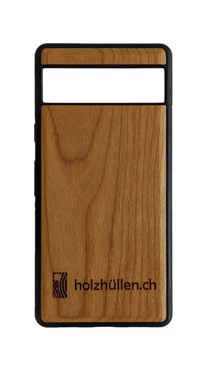Holzhülle mit Logo Pixel - Google Pixel 6 Pro