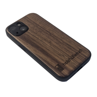 Holzhülle mit Logo iPhone Nussbaumholz - iPhone SE (3rd Gen)