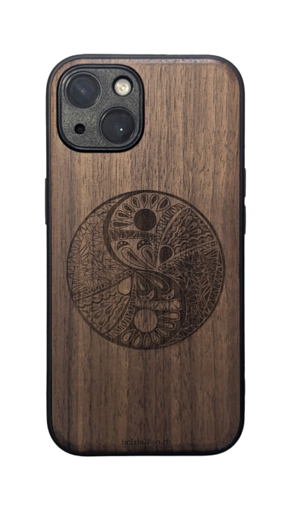 Handyhülle Yin Yang iPhone Nussbaumholz - iPhone SE (2nd Gen) - Image 2