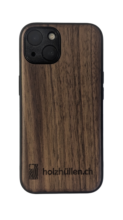 Holzhülle mit Logo iPhone Nussbaumholz - iPhone SE (3rd Gen) - Image 2