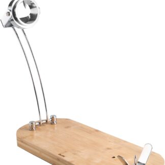 Kalpp- und drehbarer Schinkenhalter Maestro 48 x 18.5 cm Perfekt zum Schneiden von Schinken