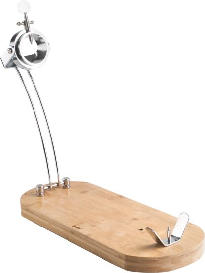 Kalpp- und drehbarer Schinkenhalter Maestro 48 x 18.5 cm Perfekt zum Schneiden von Schinken