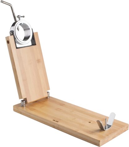 Klapp- und Drehbarer Schinkenhalter Gastroteka 48 x 17.5 cm Perfekt zum Schneiden von Schinken, platzsparend und leicht zu verstauen