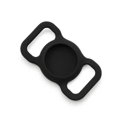 Apple AirTag Silikon Case Hülle Halsband Halterung für Haustiere, Schwarz - Image 5