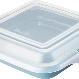 Behälter blau 14.5 x 14.5 x 3.6 cm Ideal für die Aufbewahrung von Sandwiches, Aufschnitt und Käse