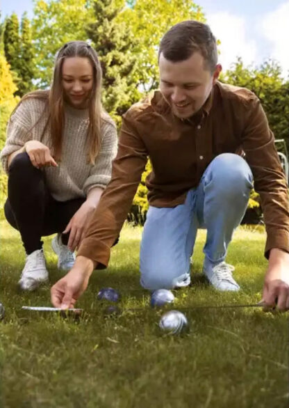 BOCCIA Pétanque BOULE SPIEL mit 6 Boulekugeln im Set - Image 4