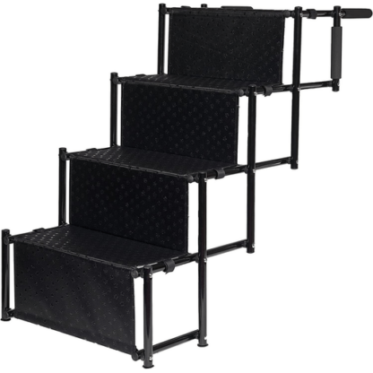 Faltbare Hundetreppe Auto Einstieghilfe Tragbare Hunde Rampe – Schwarz - Image 3