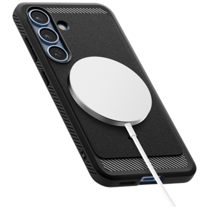 Spigen Rugged Armor TPU Back Cover Schwarz Samsung Galaxy S25 - Image 4
