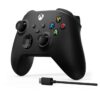 Microsoft XBOX Series X/S kabelloser Controller Gamepad mit Typ-C-Kabel (2,5 m) Schwarz EU
