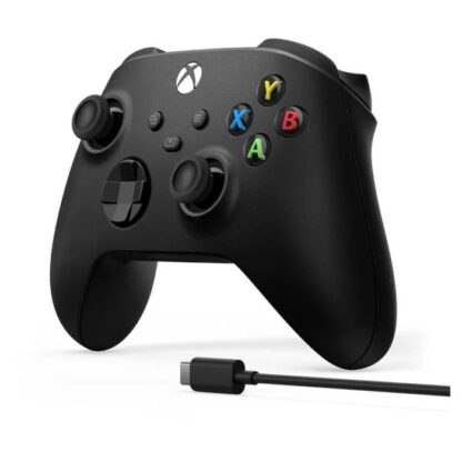 Microsoft XBOX Series X/S kabelloser Controller Gamepad mit Typ-C-Kabel (2,5 m) Schwarz EU