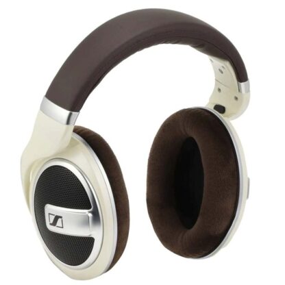 Sennheiser HD 599 Over-Ear Kopfhörer mit abnehmbaren Kabeln, Elfenbein/Braun EU