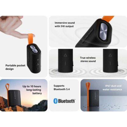 Xiaomi Mi Sound Pocket 5W Tragbarer Bluetooth Outdoor-Lautsprecher Schwarz EU QBH4269GL - Image 2