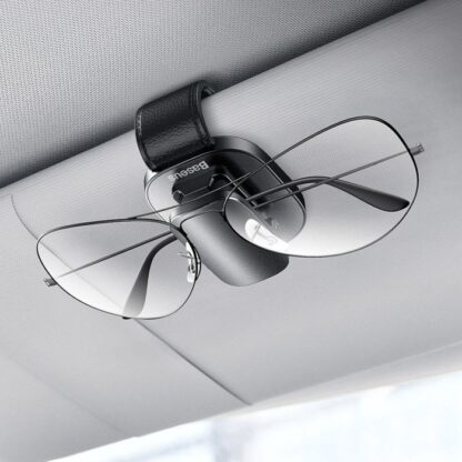 Baseus Autowerkzeug Platina Brillenhalter (Klemmtyp) Silber (ACYJN-B0S) - Image 13