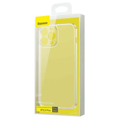 Baseus iPhone 13 Pro Hülle Mattiertes Glas Schutz Transparent (ARWS000102)