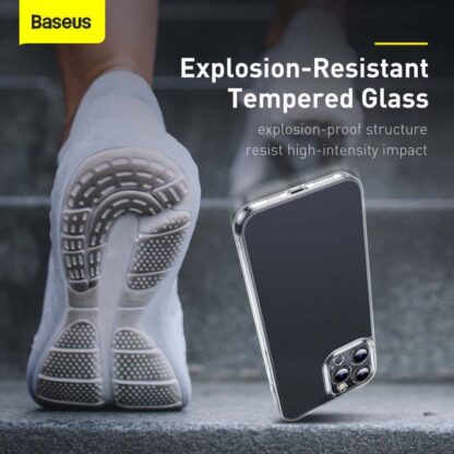 Baseus iPhone 13 Pro Hülle Mattiertes Glas Schutz Transparent (ARWS000102) - Image 11