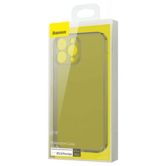 Baseus iPhone 13 Pro Max Hülle aus mattiertem Glas Schutz Schwarz (ARWS000501)