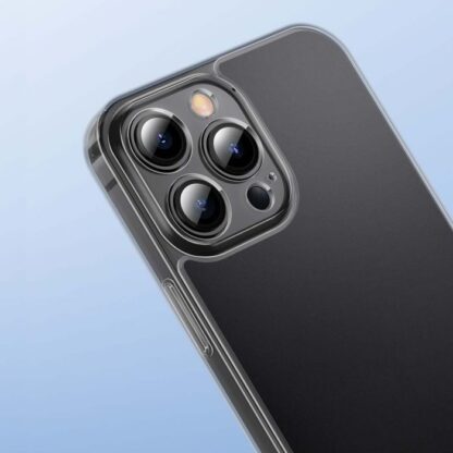 Baseus iPhone 13 Pro Max Hülle aus mattiertem Glas Schutz Schwarz (ARWS000501) - Image 11