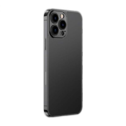 Baseus iPhone 13 Pro Max Hülle aus mattiertem Glas Schutz Schwarz (ARWS000501) - Image 12