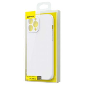 Baseus iPhone 13 Pro Hülle Flüssiges Silikongel Schützend Weiß (ARYT000402)
