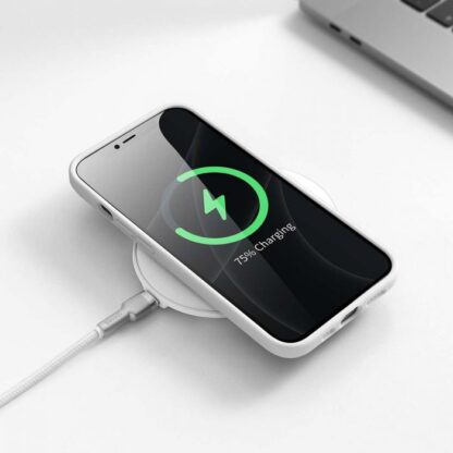 Baseus iPhone 13 Pro Hülle Flüssiges Silikongel Schützend Weiß (ARYT000402) - Image 15