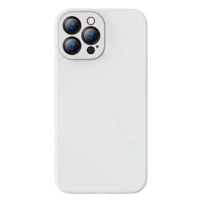Baseus iPhone 13 Pro Hülle Flüssiges Silikongel Schützend Weiß (ARYT000402) - Image 18