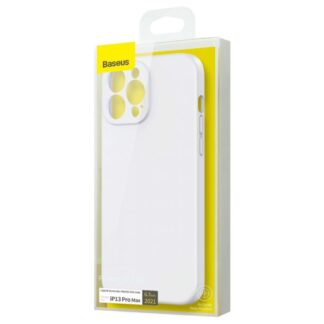 Baseus iPhone 13 Pro Max Hülle Flüssiges Silikagel Schutz Weiß (ARYT000502)