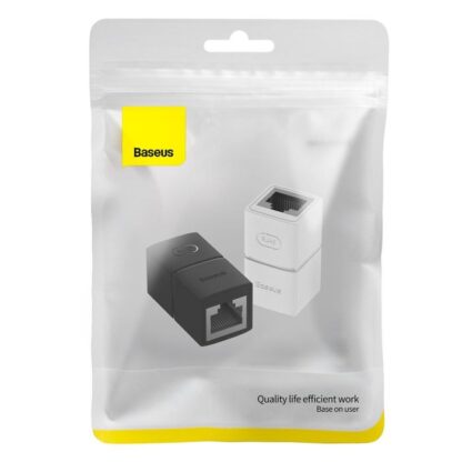 Baseus AirJoy Serie Netzwerkstecker RJ-45 Ethernet Kabelverbinder 1 Stück, Schwarz (B00131100111-01).
