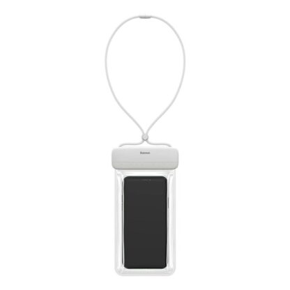 Baseus AquaGlide Universelle Wasserdichte Hülle IPX8 für bis zu 7,2 Zoll Telefon, Weiß/ Transparent (BS-PC029). - Image 2