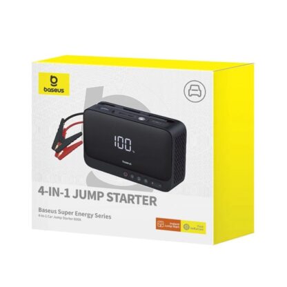 Baseus Auto-Werkzeug Power Starter / Powerbank Super Energy 4-in-1 Auto-Starthilfe (Spitzenstrom 600A / 60000 mAh) Schwarz (C00245902111-00)