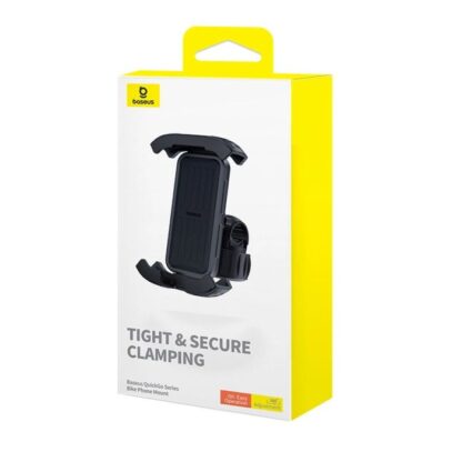 Baseus Handyhalter QuickGo Serie für Fahrrad, Scooter, Moped (5,7 - 7,2 Zoll), Schwarz (C40561500113-00)