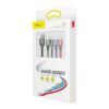 Baseus Kabel Schnell 4-in-1 Für Lightning(2) + Typ-C + Micro 3.5A 1.2m Schwarz (CA1T4-A01)