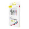 Baseus Kabel Schnell 4-in-1 für Lightning + Type-C(2) + Micro 3.5A 1.2m Schwarz (CA1T4-B01)