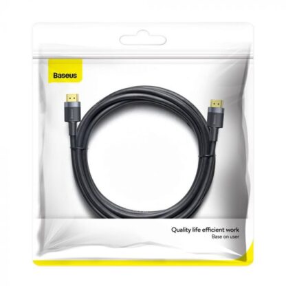 Baseus Videokabel Cafule 4KHDMI Stecker auf 4KHDMI Stecker 3m Schwarz (CADKLF-G01)