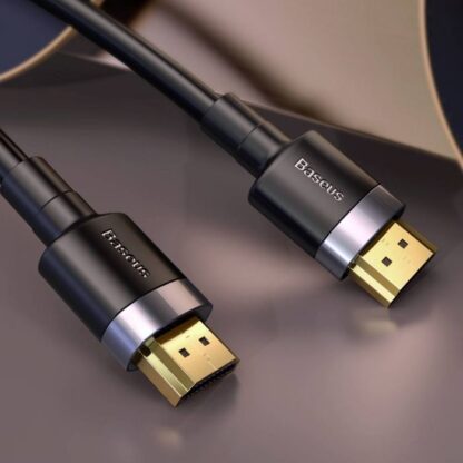 Baseus Videokabel Cafule 4KHDMI Stecker auf 4KHDMI Stecker 3m Schwarz (CADKLF-G01) - Image 7