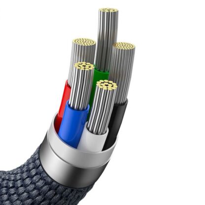 Baseus Type-C - Lightning-Kabel, Crystal Shine Series Schnellladekabel 20W 2m Schwarz (CAJY000301). - Image 8